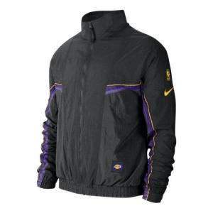 Куртка Nike NBA Logo Zipped Jacket 'Lakers Black', черный