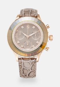 Часы с хронографом OCTEA Swarovski, цвет розового золота