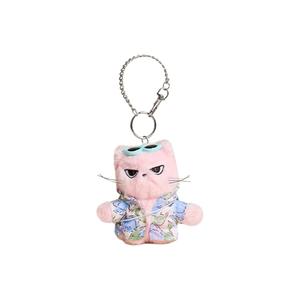 Очаровательный брелок с плюшевой кошечкой в соломенной шляпке, высота 13 см X3COMMUNE