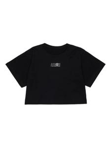 Футболка хлопковая MM6 Maison Margiela Kids, черный