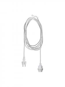 STAR Trading Патрон 'Ute' с цоколем E27, белый, 5 м, для наружного использования