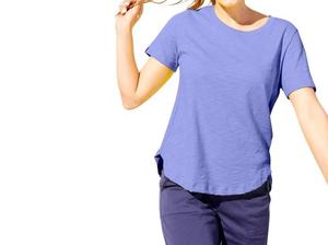 Футболка Carefree из текстурированного перуанского хлопка цвета Baja Blue Escape By Habitat, Baja Blue