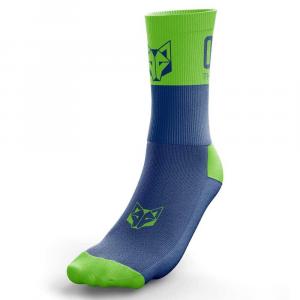 Носки Otso Multi-sport Medium Cut Electric Blue/fluor Green, зеленый