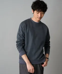 Пуловер из искусственной замши с тиснением из саржи, не требующий особого ухода и устойчивый к образованию катышков. Можно стирать в машине Avv, цвет Gray Blue