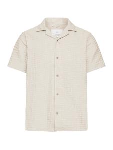 Рубашка на пуговицах Comfort fit Kronstadt Earnest, бежевый