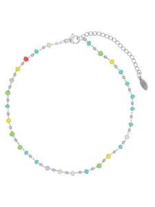 Adeliás Женский кулон из нержавеющей стали с жемчужиной, серебристый