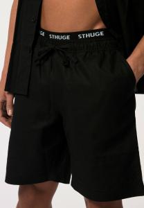 Шорты Bermuda Elasticated Waist STHUGE, черные
