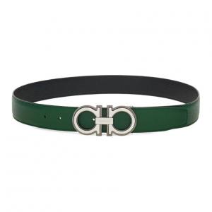Ferragamo Ремень с пряжкой Gancini, Green
