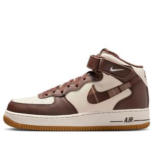 Кроссовки air force 1 mid Nike, коричневый
