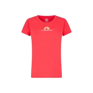 Женская футболка для скалолазания La Sportiva Brand Tee Hibiscus, красный