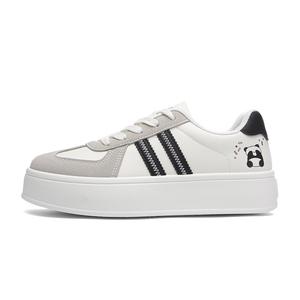 RENBEN Женские износостойкие низкие кроссовки для скейтбординга Coverage, увеличивающие рост, бежево-черные