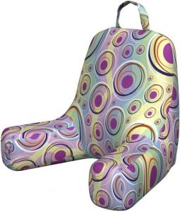 Наволочка для современной подушки для чтения Lunarable, концептуальный рисунок со спиралями, круглыми формами, точками и изогнутыми полосами, креативный принт, мягкая набивная наволочка для кровати, маленький размер, многоцветная., Multicolor