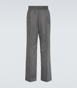 Прямые брюки из шерсти и мохера Winnie New York, серый