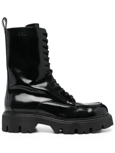 Ботинки на шнуровке MSGM, черный
