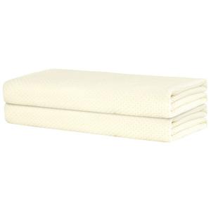 Набор из 2 хлопковых банных полотенец среднего размера, мягкие впитывающие быстросохнущие полотенца для ванной комнаты Unique Bargains, бежевый