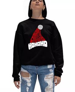 Женская толстовка с круглым вырезом «Все, что я хочу на Рождество — это ты» LA Pop Art, черный