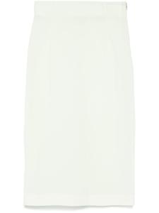 Patrizia Pepe юбка миди из органзы, зеленый