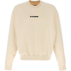 Свитшот с логотипом JIL SANDER, бежевый