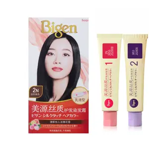 Паста для окрашивания волос Meiyuan Silk, маскирует седину, унисекс, 40г+40г HOYU, черный