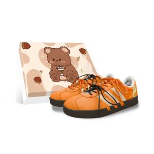 Vl court 2.0 амортизирующие, износостойкие низкие кроссовки для скейтбординга unisex Adidas, оранжевый