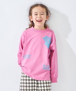 Футболка с длинными рукавами и принтом Ever Closet, цвет Pink F