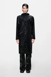 Длинная куртка, унисекс, водонепроницаемая куртка Rains, Black