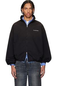 Куртка с логотипом и застежкой-молнией Acne Studios, черный