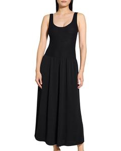 Текстурированное платье Theory, черный