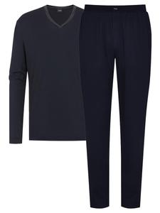 Длинная пижама Mey Aarhus, темно-синий