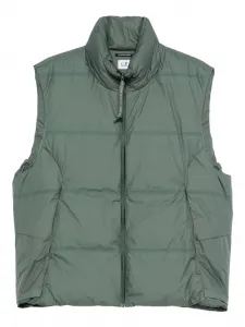 Стеганый жилет с высоким воротником C.P. Company, зеленый