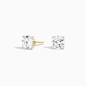 Серьги-Гвоздики с бриллиантами в форме когтя (1 карат) Brilliant Earth