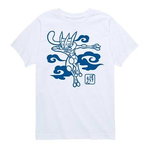 Футболка с рисунком Pokemon Wagara Greninja для мальчиков 8–20 лет, белый