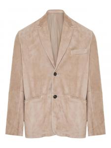 Замшевый блейзер Emporio Armani, нейтральный