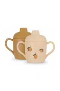 Детская кружка 2 шт. SIPPY CUP Konges Sløjd, желтый