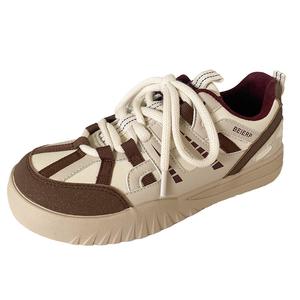 City camel Женские лоу-топ скейтборд кроссовки коричневые, цвет Brown