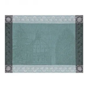 Льняная подставка для столовых приборов Symphonie Baroque Le Jacquard Français, дым