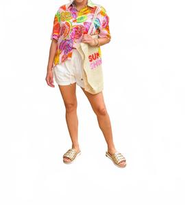 Топ Tropical Vacation в оливковом цвете Tolani