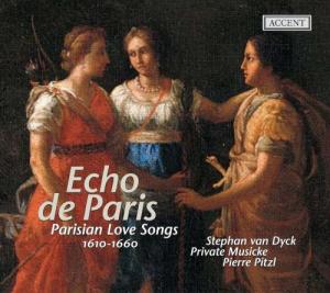 CD диск De Vicent / Ballard / Foscarini / Pitzl / Contini: Echo de Paris: Parisian Love Songs 1610-1660
