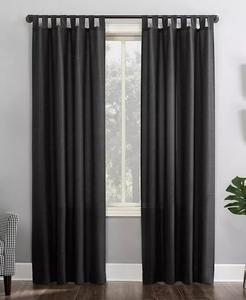 Полупрозрачная шторная штора с язычком Clifford Heathered текстуры No. 918, серый