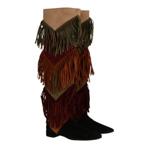 Roger Vivier Женские разноцветные сапоги, красный