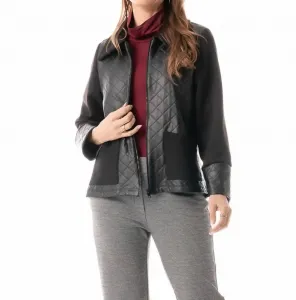 Утепленная приталенная куртка черного цвета Pure Essence