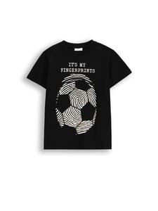 Черная футболка с короткими рукавами Coccodrillo