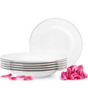 Набор тарелок muscari суповые тарелки 6 шт. Konsimo, желтый