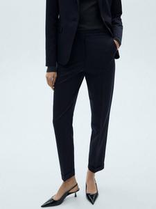 Сшитые на заказ брюки для бореалов Mango, темно-синий