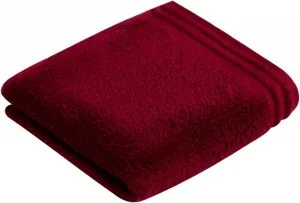 Полотенце Vossen "Calypso Feeling", (2 шт.), с узкой каймой, из 100% высококачественного хлопка, веганское, однотонное 50х100 см (2 шт.), цвет rubin