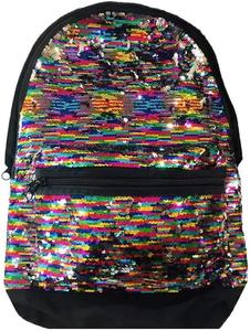 Розовый рюкзак Victoria's Secret Campus с разноцветными блестками и радужным показом мод