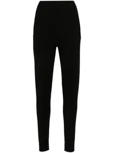 Зауженные спортивные брюки Saint Laurent, черный