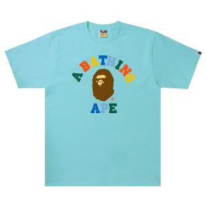 Футболка колледжа BAPE Colors Sax