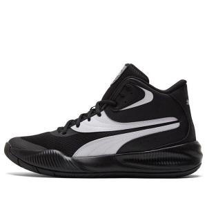 Кроссовки triple mid 'black white' Puma, черный