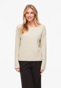 Джемпер с вырезом-лодочкой viveriety Vila, Super Light Natural Melan